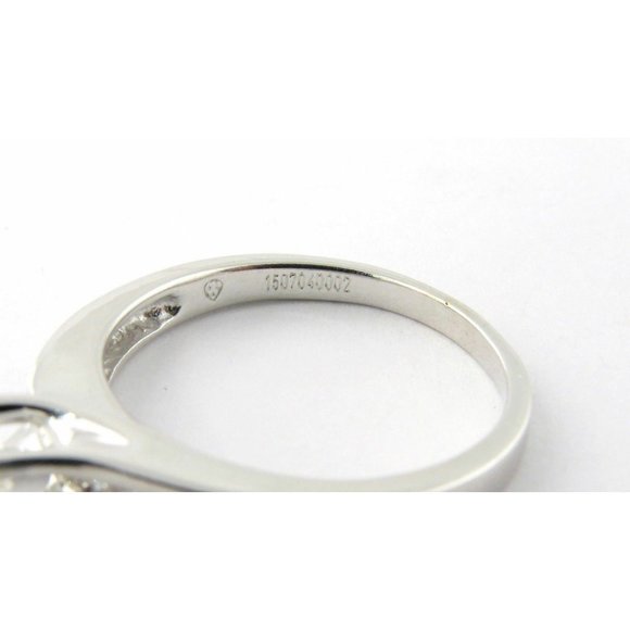 Princess Cut .32 Diamond 14K White Gold Ring .71ct total EGL Cert #7176 - Picture 4 of 9